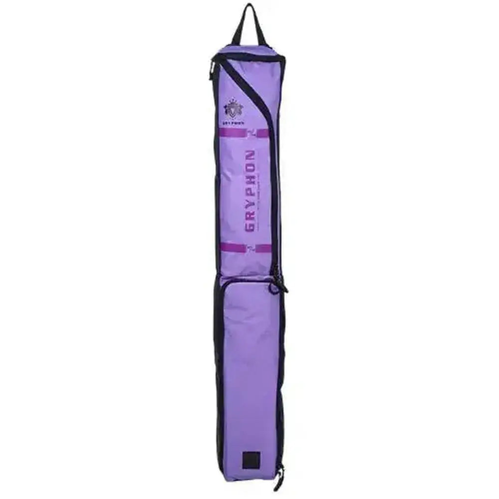 Purple and black bag with 'Gryphon' branding on a white background