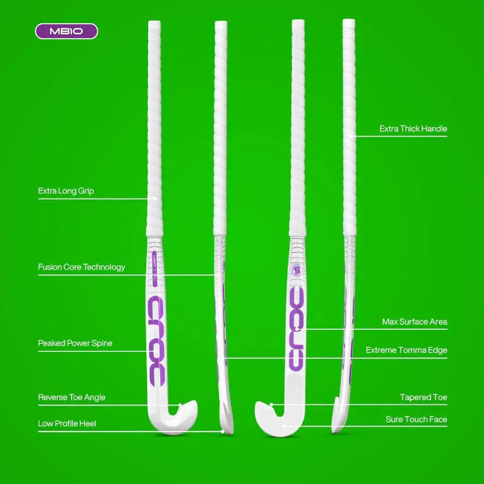 Croc MB10 Anthracite Field Hockey Stick - Elite Hockey - Field Hockey Shop Australia