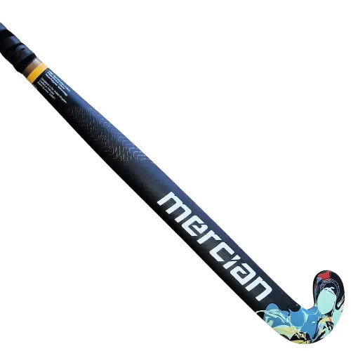 Hockey stick with 'mercian' branding on a white background