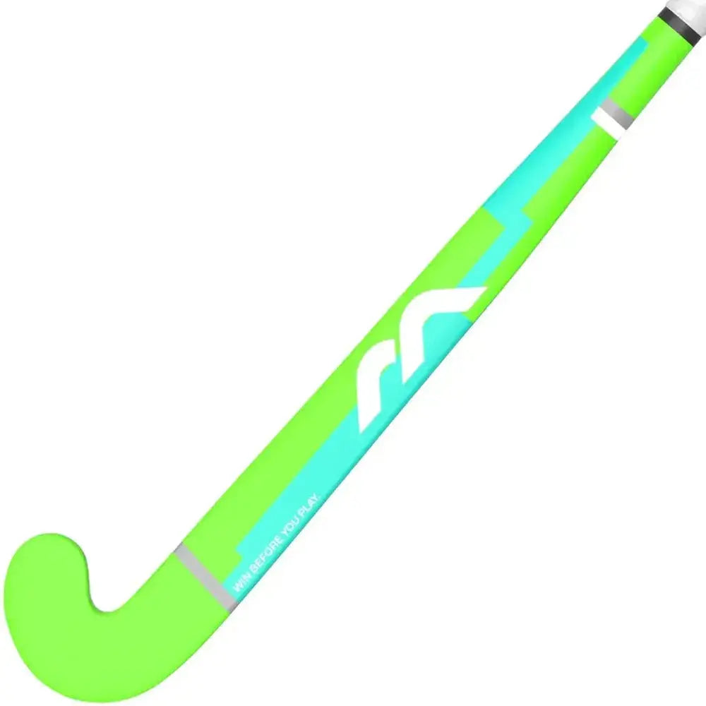 Mercian Genesis W1 Neon Green/Aqua Junior Hockey Stick Mercian