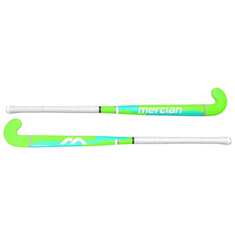 Mercian Genesis W1 Neon Green/Aqua Junior Hockey Stick Mercian