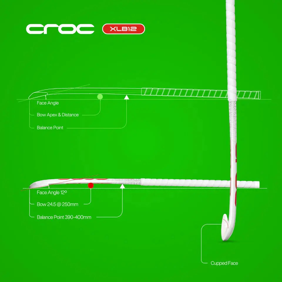 Croc XLB12 Anthracite Field Hockey Stick - Elite Hockey - Field Hockey Shop Australia
