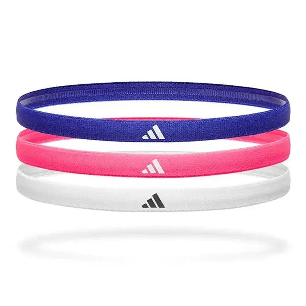 Adidas Sports Headband 3 Pack Lucid Blue/Lucid Pink/White - Elite Hockey - Field Hockey Shop Australia
