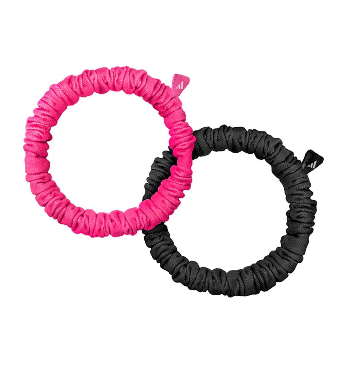 Adidas Hair Scrunchies 2 Pack Black/Lucid Pink