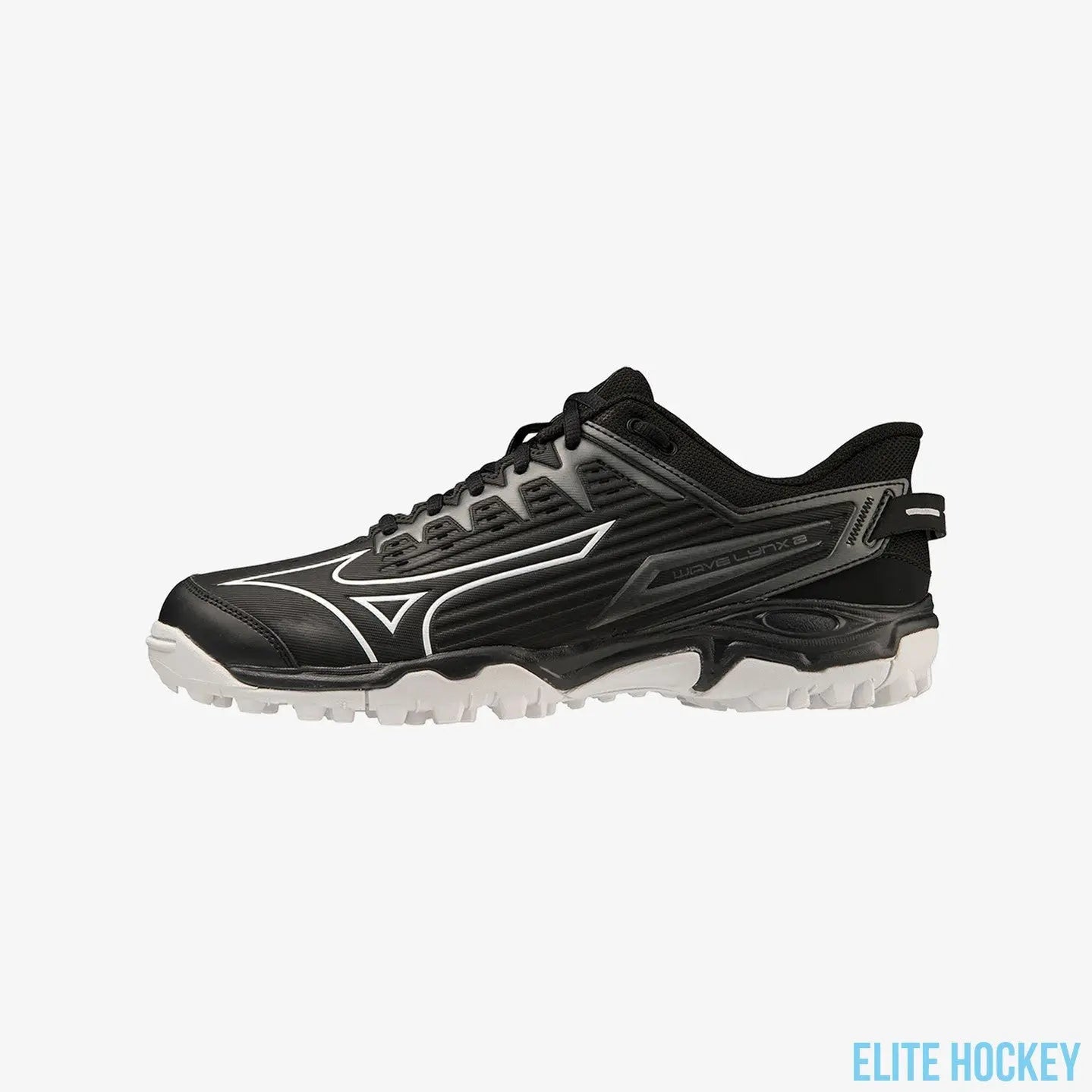 Mizuno Wave Lynx 2 Black/White-Elite Hockey - Field Hockey Shop Australia